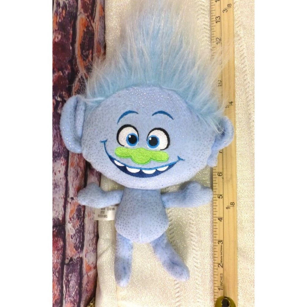 DreamWorks‎ Trolls Hasbro Plush Toy Sparkle Blue Hair 12" Soft Doll Polyester